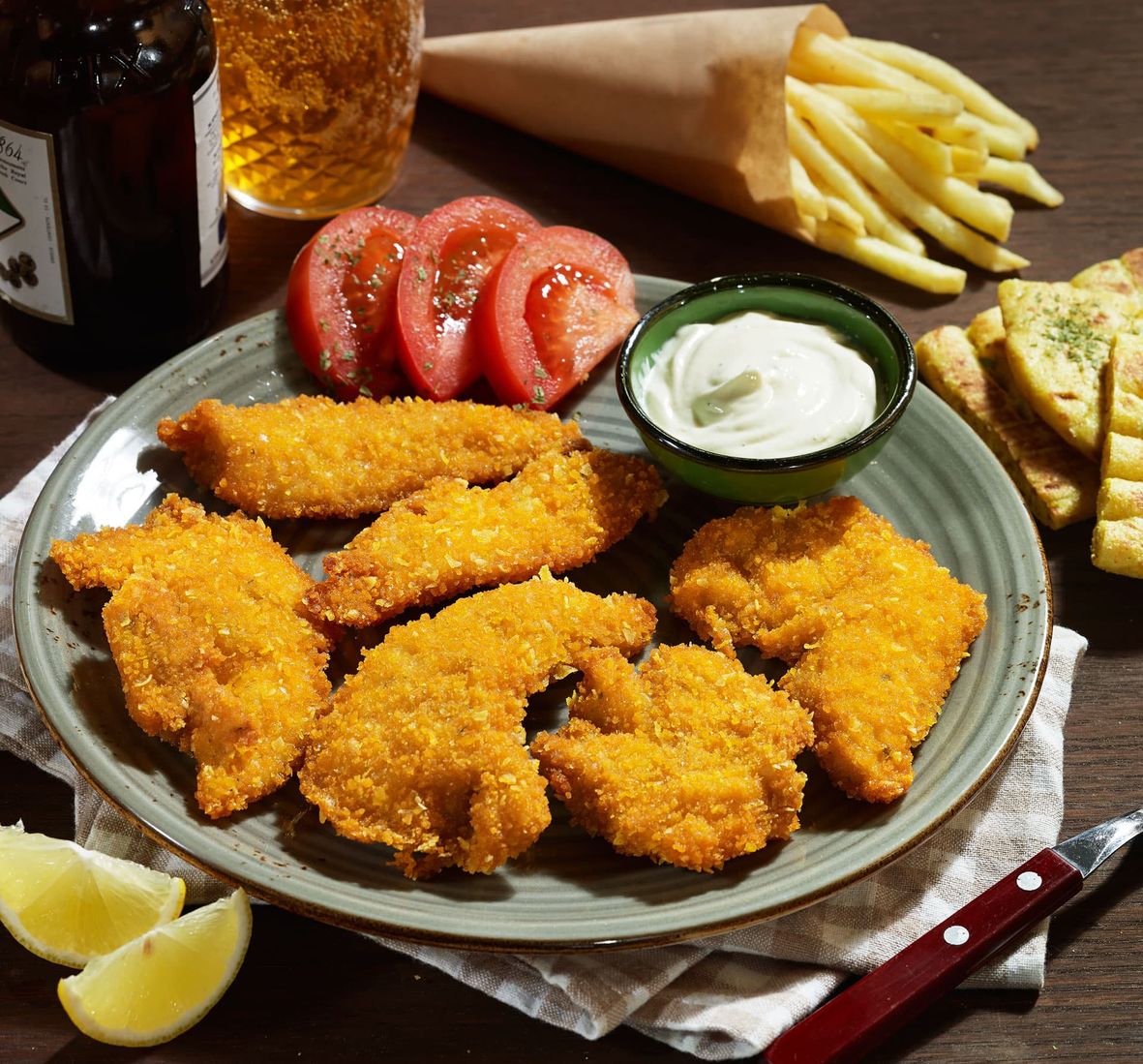 Breaded chicken — ala Pita
